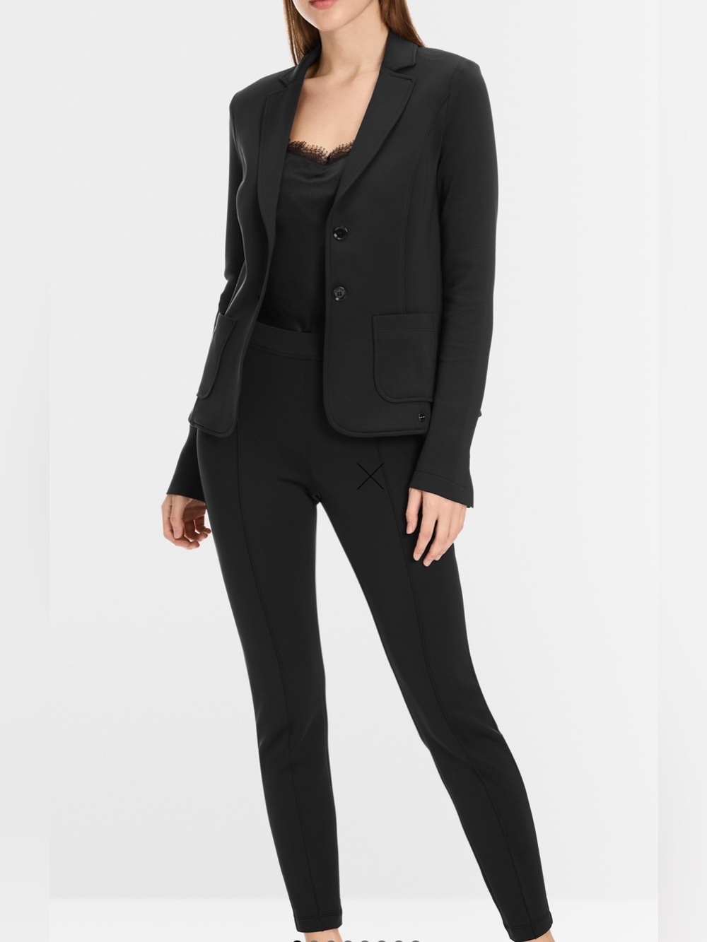 MARCCAIN Black Women's Ponte Seam-Front Pants